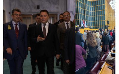 Deva Partisi Milletvekili Sayın İdris Şahin ve Deva Partisi Genel Başlanı Sayın Ali Babacan beyin misafiri olarak TBMM Yeni Yol Grubu Grup toplantısına katıldık.