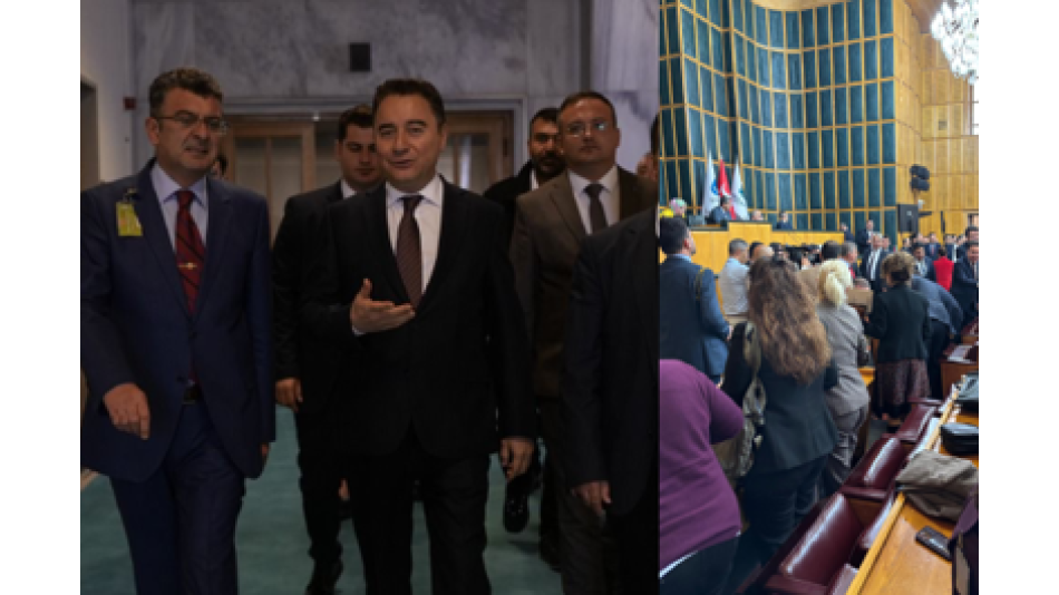 Deva Partisi Milletvekili Sayın İdris Şahin ve Deva Partisi Genel Başlanı Sayın Ali Babacan beyin misafiri olarak TBMM Yeni Yol Grubu Grup toplantısına katıldık.
